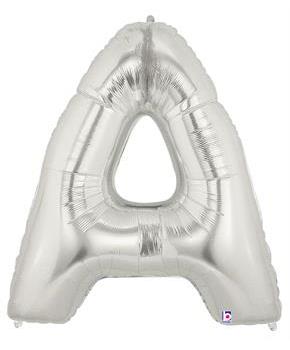 Jumbo Silver Foil Letter-A