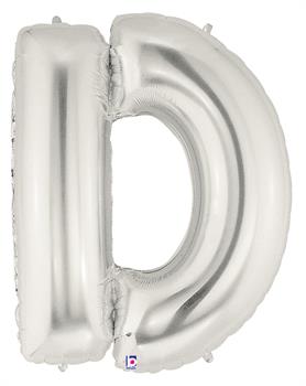 Jumbo Silver Foil Letter-D