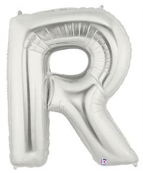 Jumbo Silver Foil Letter-R
