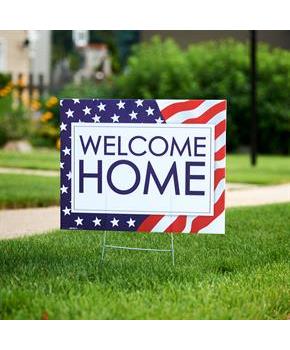 Welcome Home Yard Sign