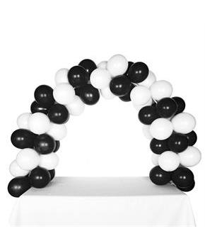 Celebration Tabletop Balloon Arch-Black & White