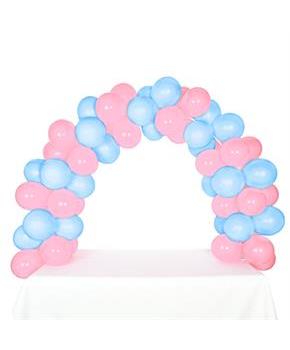 Celebration Tabletop Balloon Arch-Pink & Sky Blue