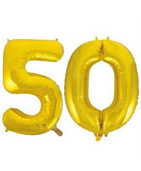 Jumbo Gold Foil Balloons-50