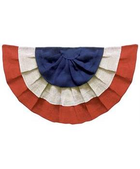 Americana Burlap Bunting 36"