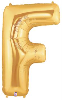 Jumbo Gold Foil Letter-F