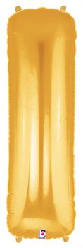 Jumbo Gold Foil Letter-I