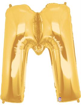 Jumbo Gold Foil Letter-M