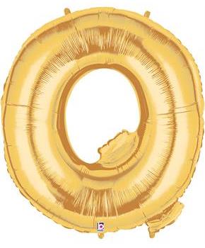 Jumbo Gold Foil Letter-Q