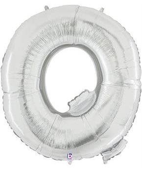 Jumbo Silver Foil Letter-Q