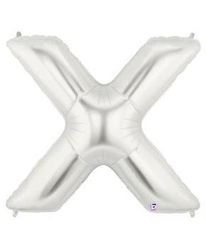 Jumbo Silver Foil Letter-X