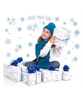 Snowflakes Snow Much Fun Small Wall Decal