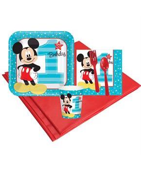 Disney Mickey Mouse 1st Birthday 8 Guest Party Pack