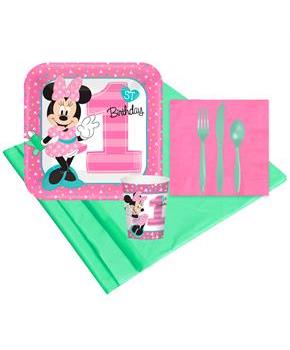 Disney Minnie Mouse 1st Birthday 8 Guest Party Pack