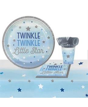 Twinkle Twinkle Little Star Blue 8 Guest Party Pack