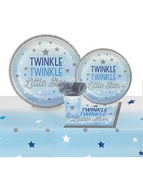 Twinkle Twinkle Little Star Blue 24 Guest Party Pack
