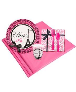 Paris Damask 8 Guest Party Pack