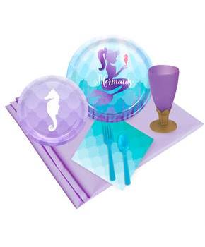 Mermaids Under the Sea 16 pc Guest Pack Plus Molded Cups
