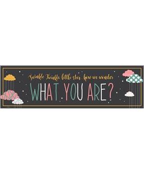 Twinkle Twinkle How We Wonder What You Are Voting Game Banner-18" x 61