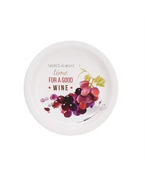 Wine Party Time For Wine Cocktail Plates (8)