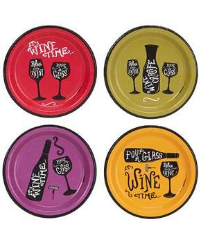 Wine Time Party Assorted Appetizer Plates