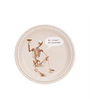 Skeleton No Liver No Problem Dessert Plate (8)