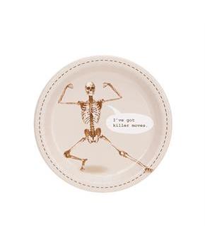 Skeleton I've Got Killer Moves Dessert Plate (8)