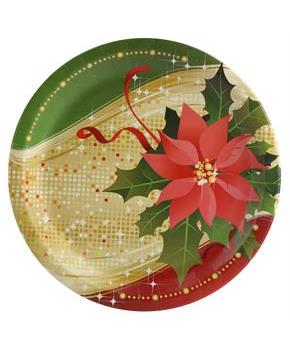 Sparkling Christmas Dinner Plate