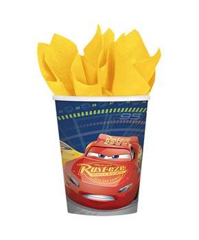 Disney Cars 3 9oz Paper Cups (8)