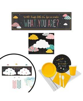 Twinkle Little Star Gender Reveal Party Supplies Tableware Decoration Kit