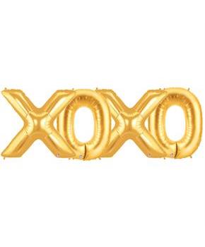 Jumbo Gold Foil Balloons-XOXO