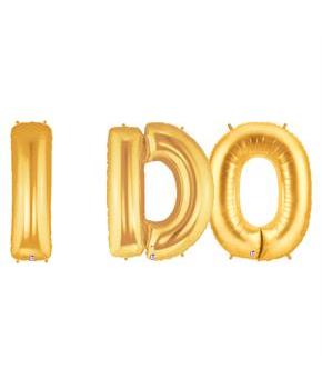 Jumbo Gold Foil Balloons-I DO