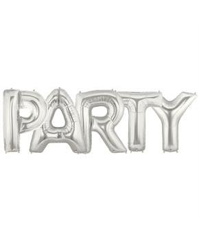 Jumbo Silver Foil Balloons-PARTY