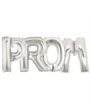 Jumbo Silver Foil Balloons-PROM