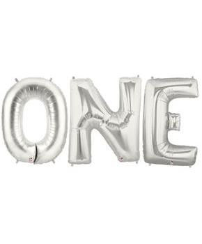 Jumbo Silver Foil Balloons-ONE