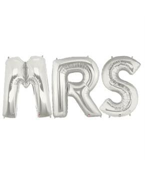 Jumbo Silver Foil Balloons-MRS