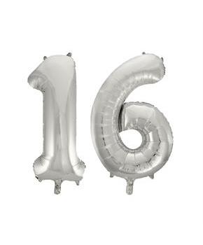 Jumbo Silver Foil Balloons-16