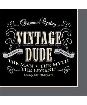 Vintage Dude Luncheon Napkins 