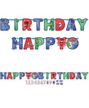 PJ Mask LETTER BANNER PJ MASKS