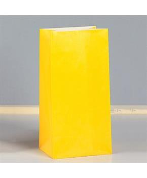Yellow Paper Favor Bags 