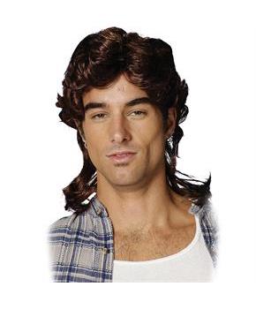Mullet (Brown) Wig Adult