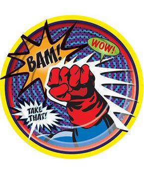 Superhero Luncheon Plates (8)