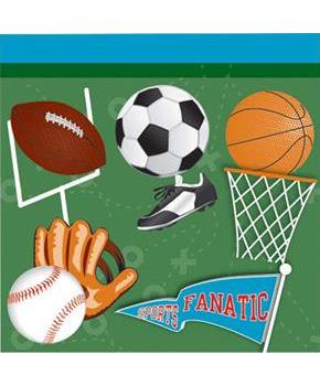 Sports Party Beverage Napkins 