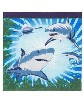 Shark Party Luncheon Napkins (16)