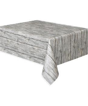Rustic Wood Printed Table Cover (1)