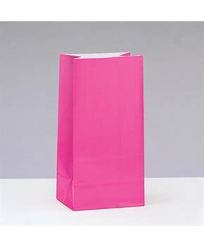 Pink Paper Favor Bags 