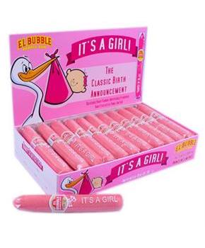 Pink It's a Girl Bubble Gum Cigars (36)