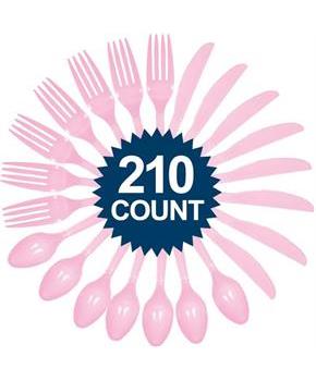 Pink Cutlery Set - Value Pack (210)
