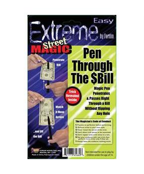 Pen Through Dollar Bill Magic Trick 