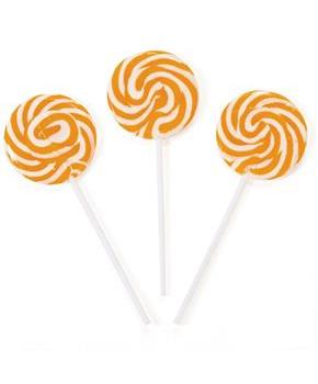 Orange Swirl 2 Lollipops (24)