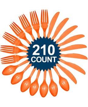 Orange Cutlery Set 